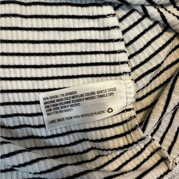 Mossimo Women's Striped T Shirt Mini Dress Black and White - Picture 5 of 8